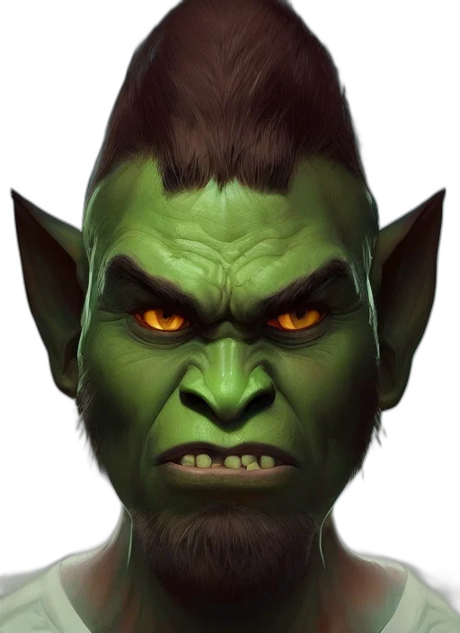 face, mask, staff, creature transparent PNG cut-out