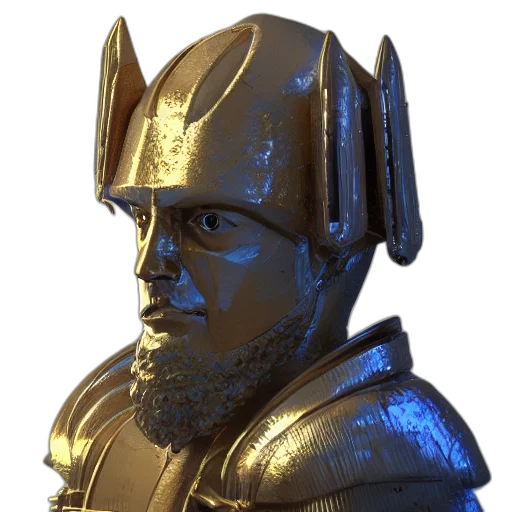 crown, staff, mask, 3d render transparent PNG cut-out