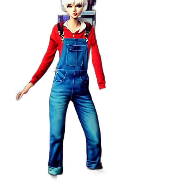 jacket, 3d render, concept art, pixel art, photorealistic, full, body, pose transparent PNG cut-out