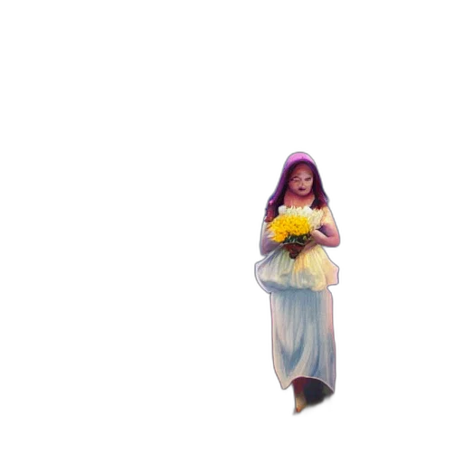 dress, flower, crown, jewelry transparent PNG cut-out