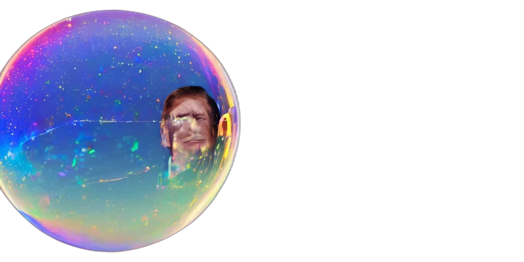 face, vaporwave, 3d render, photorealistic, outer space, donald, trump, head transparent PNG cut-out