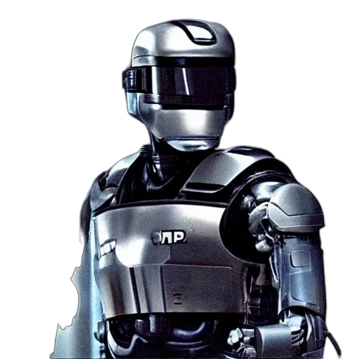 robot, concept art, 3d render, cyberpunk transparent PNG cut-out
