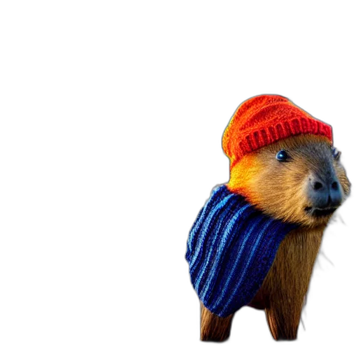 hat, animal, photorealistic, photograph transparent PNG cut-out