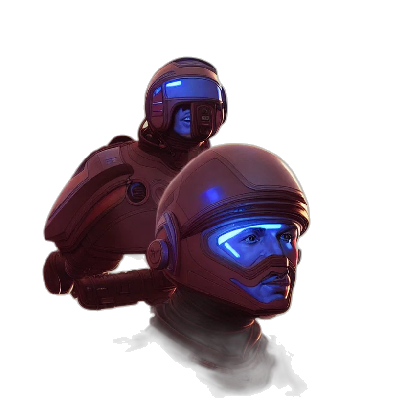 robot, mask, face, concept art transparent PNG cut-out