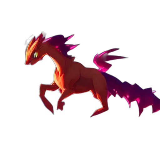 dragon, creature, animal, staff transparent PNG cut-out