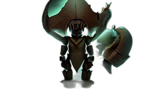 robot, mask, creature, weapon transparent PNG cut-out