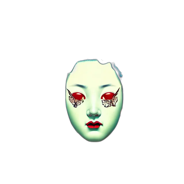 mask, face, creature, robot transparent PNG cut-out