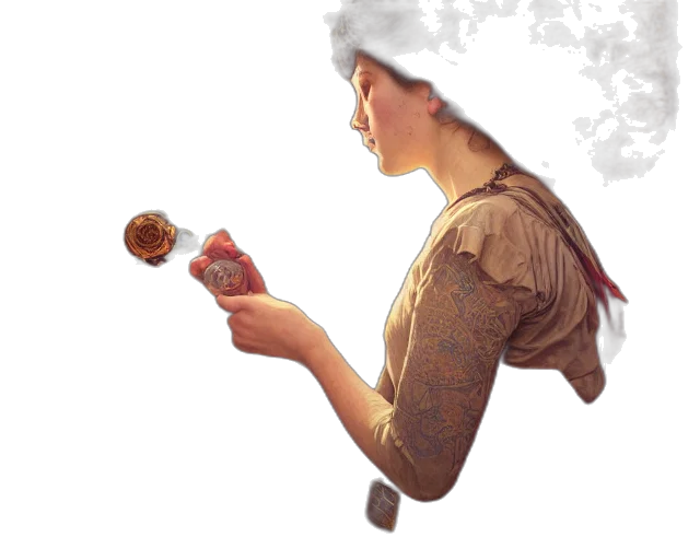 staff, dress, food, jewelry transparent PNG cut-out