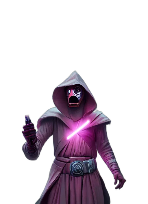 staff, mask, weapon, robot transparent PNG cut-out