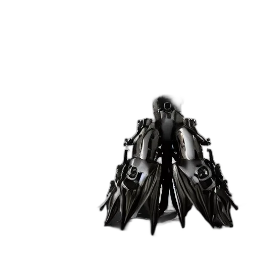 robot, crown, weapon, mask transparent PNG cut-out