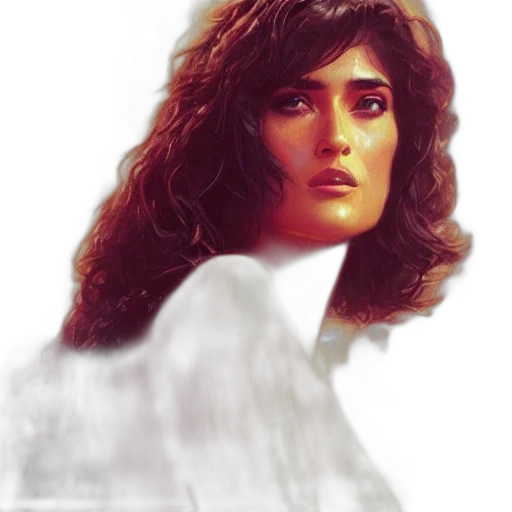 face, robot, hair, photorealistic transparent PNG cut-out