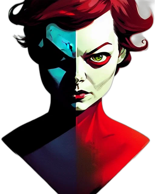 face, mask, comic book art, concept art transparent PNG cut-out