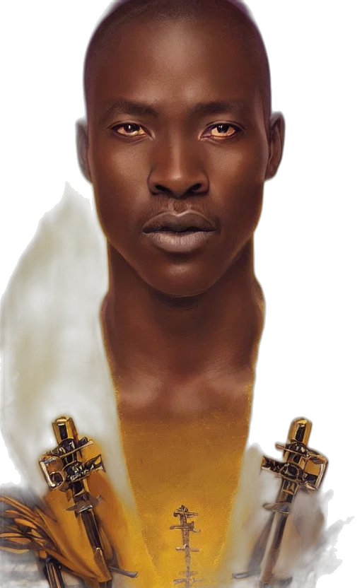 face, crown, jewelry, staff, fantasy art, photorealistic, concept art, comic book art transparent PNG cut-out