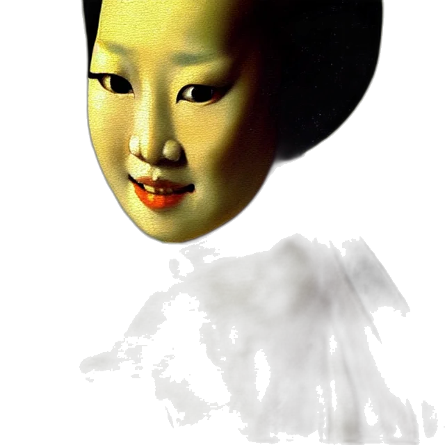 face, mask, robot, creature, photorealistic, 3d render, concept art, oil painting transparent PNG cut-out