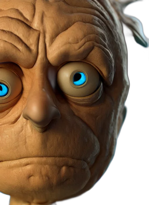 face, mask, 3d render, concept art transparent PNG cut-out
