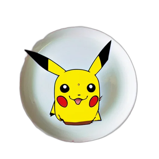 3d render, photorealistic, anime, pikachu transparent PNG cut-out