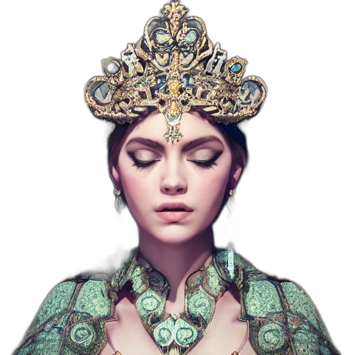 jewelry, crown, mask, face transparent PNG cut-out