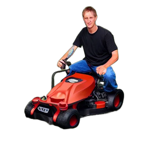 car, weapon, photorealistic, tony, hawk, pro, lawn, mower transparent PNG cut-out