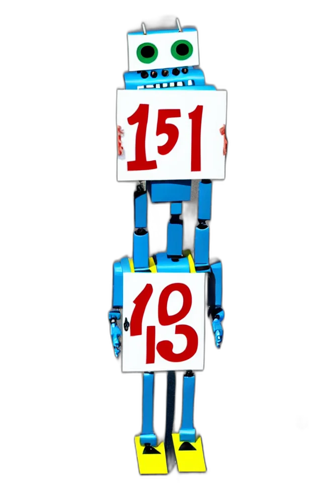 robot, staff, 3d render, concept art transparent PNG cut-out
