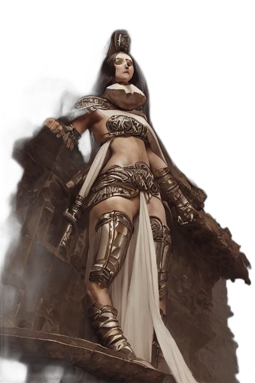 dress, sword, jewelry, fantasy art, concept art, comic book art, photorealistic, fire transparent PNG cut-out