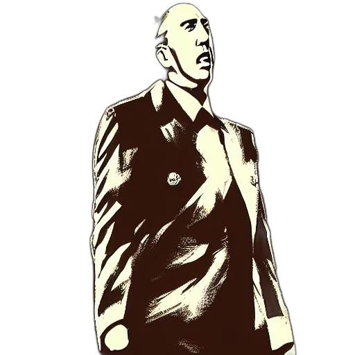 jacket, staff, face, dress transparent PNG cut-out