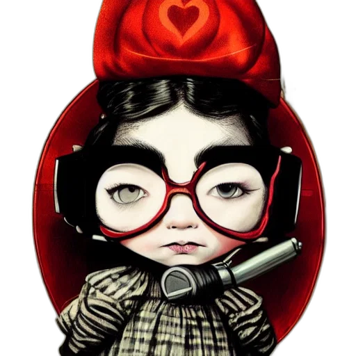 mask, cartoon, comic book art, fantasy art transparent PNG cut-out