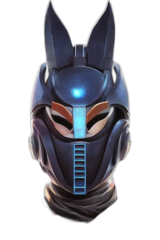 robot, mask, face, concept art transparent PNG cut-out