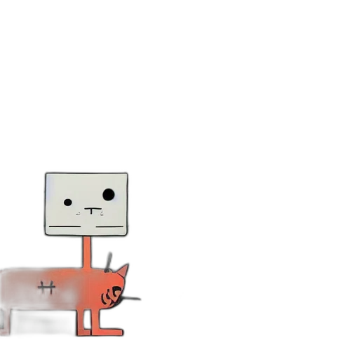 robot, animal, creature, staff, 3d render, pixel art, concept art, cartoon transparent PNG cut-out