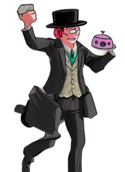 hat, staff, concept art, cartoon transparent PNG cut-out