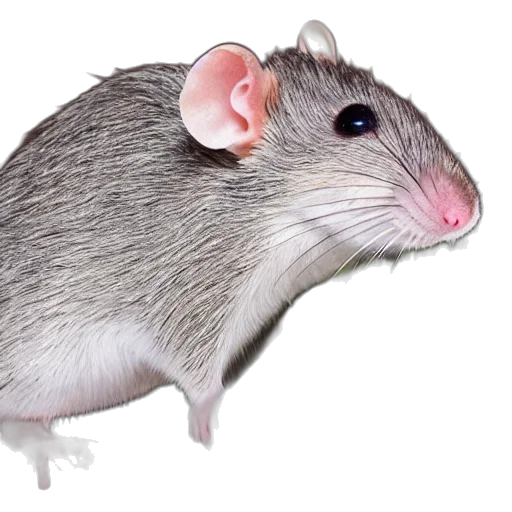 animal, hat, creature, food, photorealistic, 3d render, concept art, rat transparent PNG cut-out