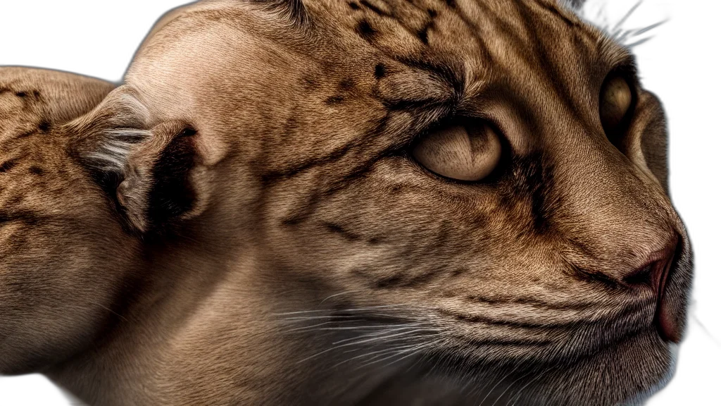 animal, creature, face, photorealistic transparent PNG cut-out