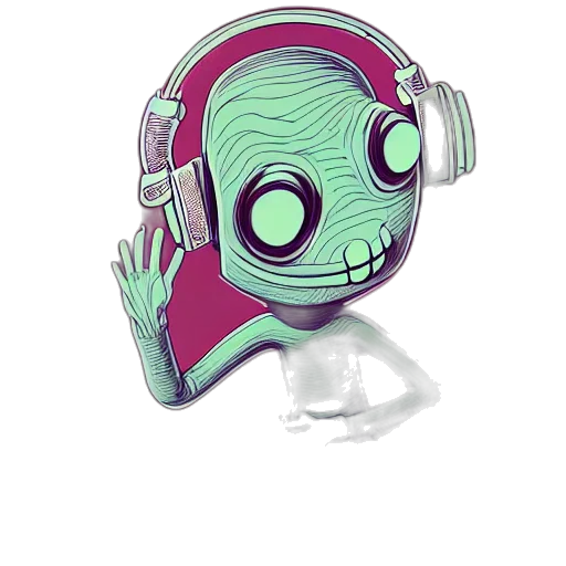 mask, robot, creature, staff transparent PNG cut-out