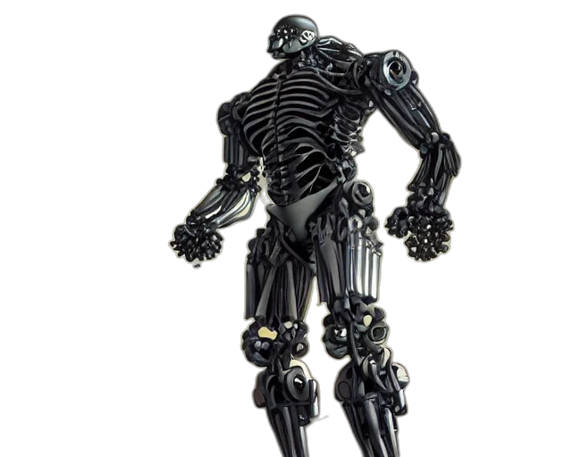 robot, creature, concept art, 3d render transparent PNG cut-out