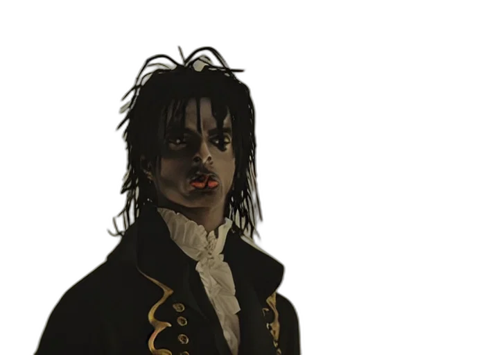 jacket, face, staff, mask, concept art, fantasy art, photorealistic, comic book art transparent PNG cut-out