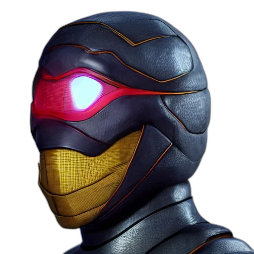 robot, mask, face, 3d render transparent PNG cut-out