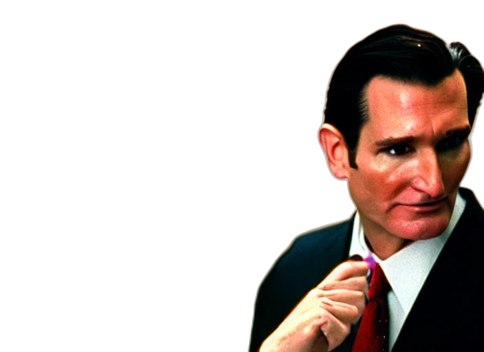staff, face, weapon, photorealistic, film, still, ted, cruz transparent PNG cut-out