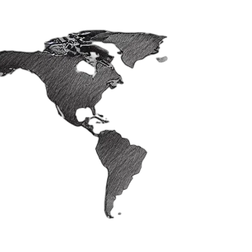 dragon, monochrome, world, map transparent PNG cut-out