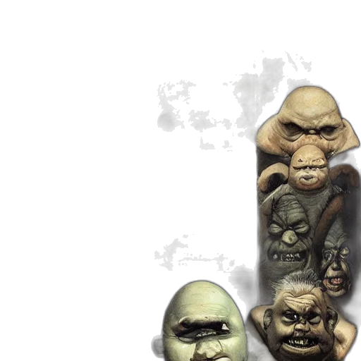 mask, face, concept art, 3d render transparent PNG cut-out