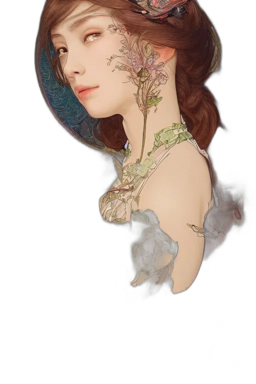 dress, jewelry, crown, face transparent PNG cut-out