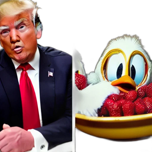 food, donald, trump, duck transparent PNG cut-out