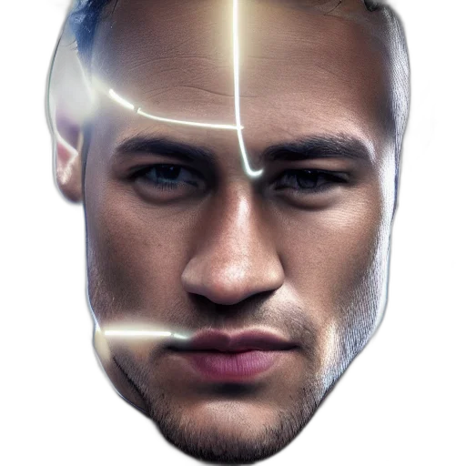 face, mask, robot, hair transparent PNG cut-out
