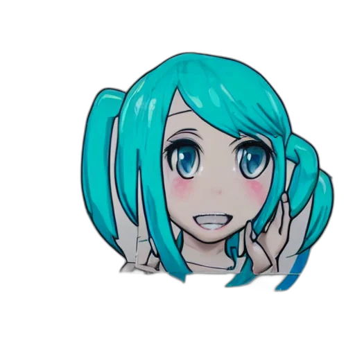 face, mask, creature, robot, anime, cartoon, vaporwave, pixel art transparent PNG cut-out