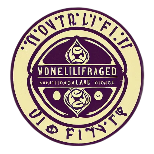 logo, gin, distillery, named, wonderful, strange, art, nouveau transparent PNG cut-out