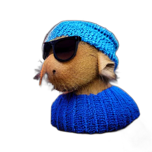 hat, animal, 3d render, photorealistic transparent PNG cut-out