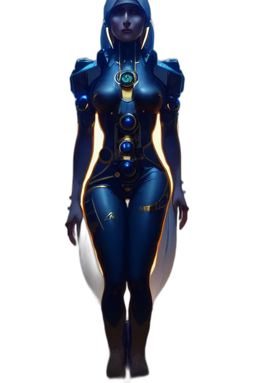 robot, dress, concept art, cyberpunk transparent PNG cut-out