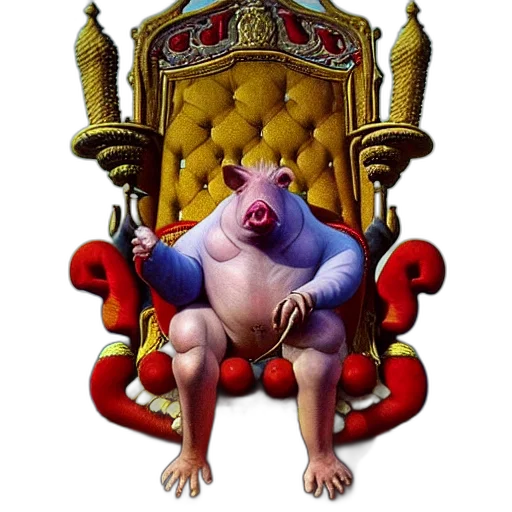 crown, animal, creature, furniture transparent PNG cut-out