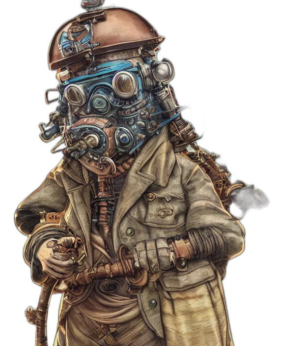 mask, jacket, robot, face transparent PNG cut-out