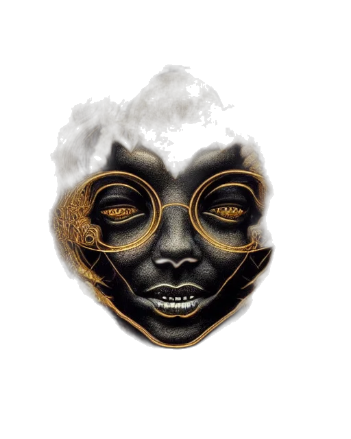 mask, face, concept art, fantasy art transparent PNG cut-out