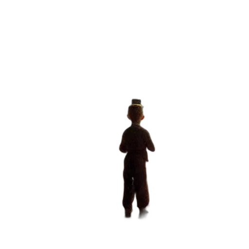 staff, robot, hat, creature, 3d render, pixel art, concept art, cartoon transparent PNG cut-out