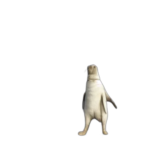 animal, creature, staff, robot, 3d render, concept art, pixel art, monochrome transparent PNG cut-out
